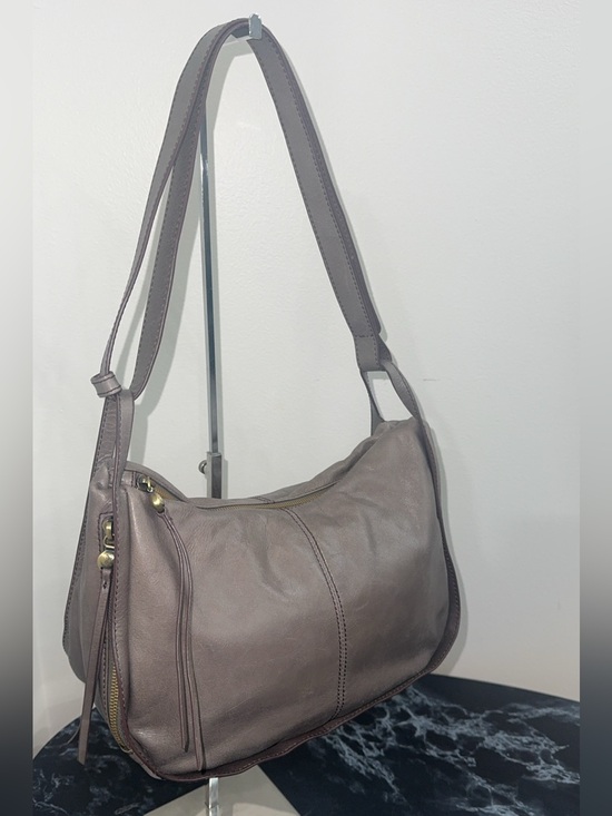 HOBO Handbags - HOBO Handbag Leather Shoulder Bag Gray Medium Size AUTHENTIC